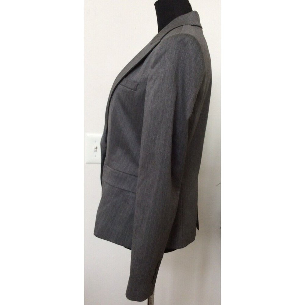 Zara Basic Women's Gray Striped Polyester Blend B… - image 3